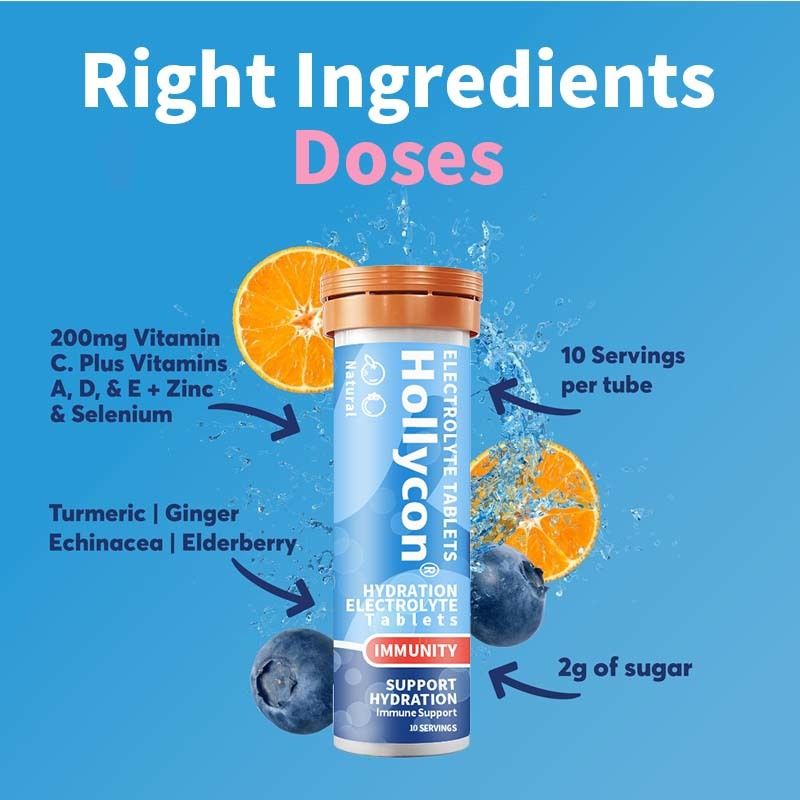 OEM Hidrasi Kekebalan Tablet Elektrolit Vitamin C Hidrasi Efervescent Tablet Jahe Kunyit Hidrasi Tablet Elektrolit