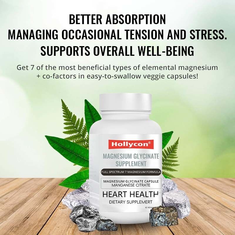 OEM Magnesium Glycinate Suplemen Tidur Otot Kesehatan Jantung Magnesium Kompleks Mangan Citrate Magnesium Glycinate Kapsul