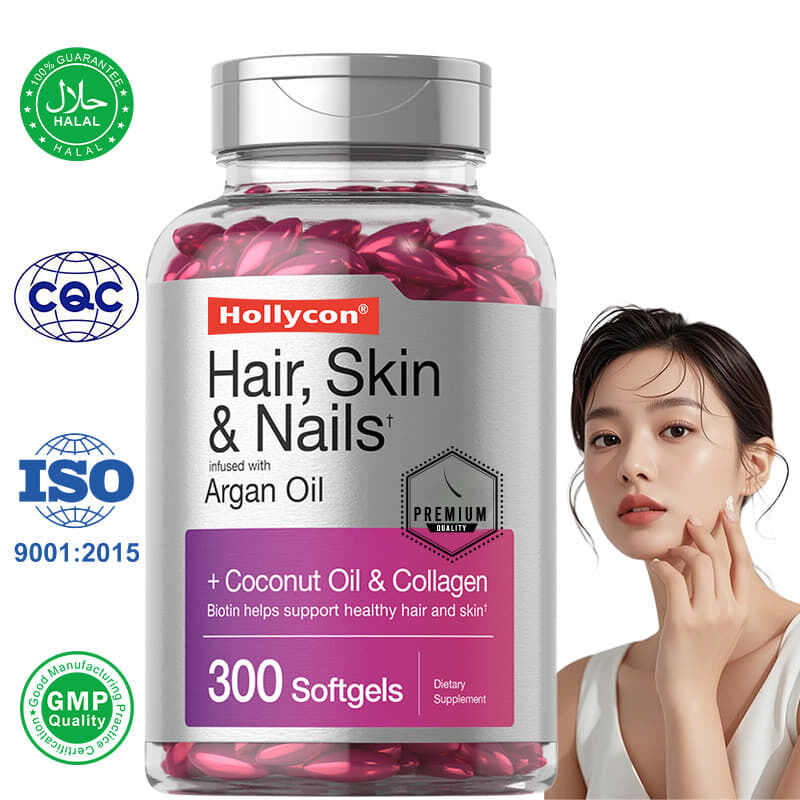 Biotin Pertumbuhan Rambut Softgels Rambut Kulit dan Kuku Vitamin Kolagen Vitamin C Original Manufacturer