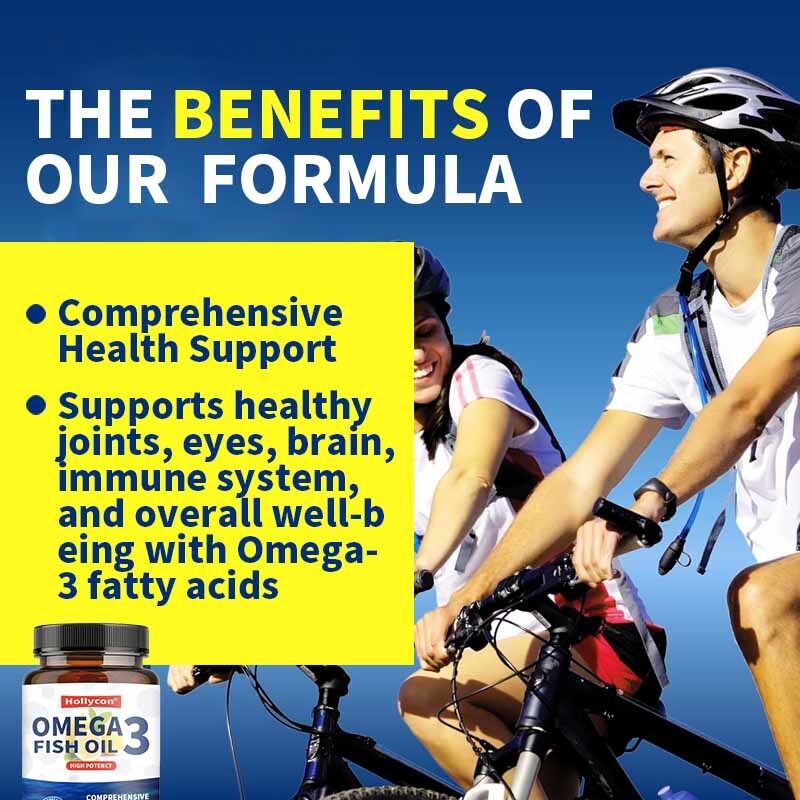 OEM Kekuatan Tiga Lebih dari 2100mg Omega-3 asam lemak asam lemak premium liar ditangkap tanpa burp minyak ikan 120 Ct Omega 3 minyak ikan