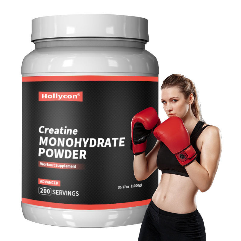 OEM Micronized Pre Workout Post Workout Supplement untuk Pria dan Wanita Dukungan Energi Mudah untuk Campur Creatine Monohydrate Powder