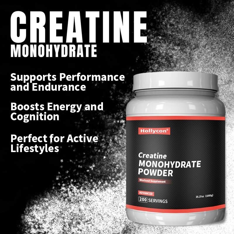 OEM Micronized Pre Workout Post Workout Supplement untuk Pria dan Wanita Dukungan Energi Mudah untuk Campur Creatine Monohydrate Powder
