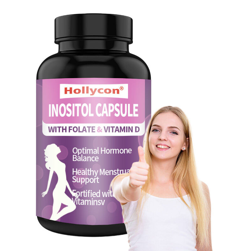 Suplemen Inositol Premium OEM Inositol Plus Rasio Keseimbangan Hormon Sehat & Dukungan Ovarium Sehat untuk Wanita Kapsul Inositol