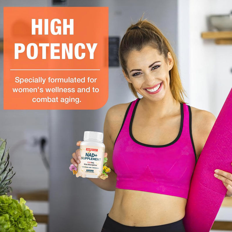 OEM 2000MG Liposomal NAD+ untuk Wanita Max Absorpsi NAD Plus Menopause Klarifikasi Kognitif Energi NAD + Suplemen
