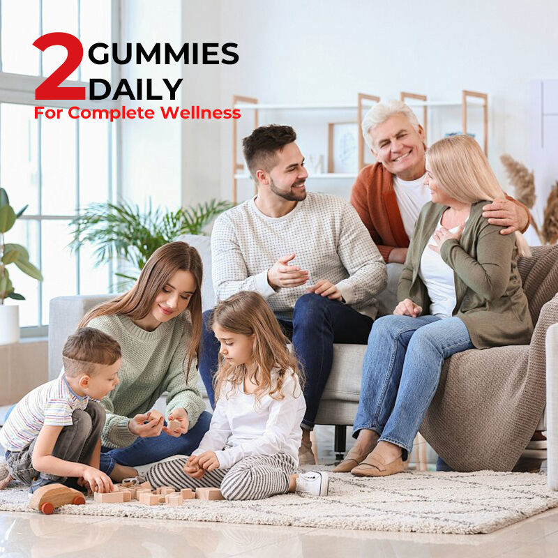 ODM OEM Customized Seaweed Gummy Candy Elderberry Candy Vitamin C D + Zinc Gummy Candy Seaweed Burdock Root Vegetarian Gummy