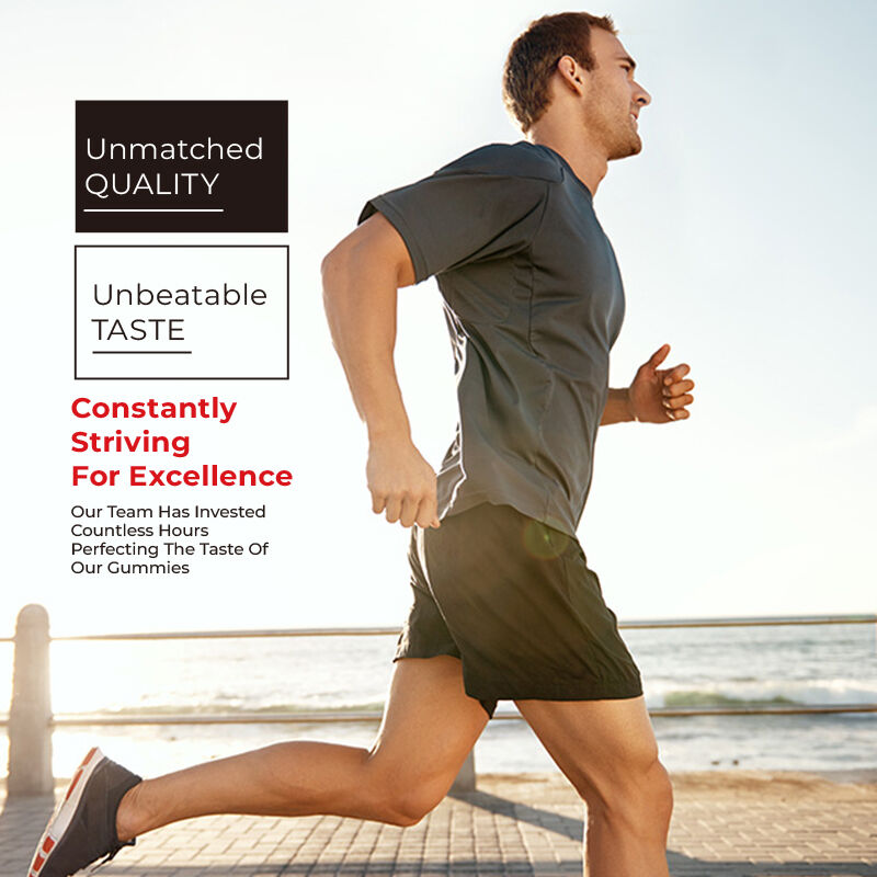 Label Pribadi Shilajit Men's Gummies Asam Fulvic Suplemen Bebas Gula Mempertahankan Tingkat Energi Normal dan Fungsi Kekebalan