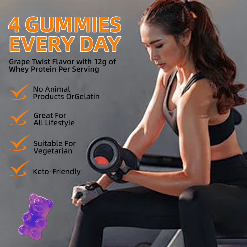 OEM Private Label Sport Supplements for Muscle Building & Recovery Metabolism & Energy Boost Whey Protein Gummies