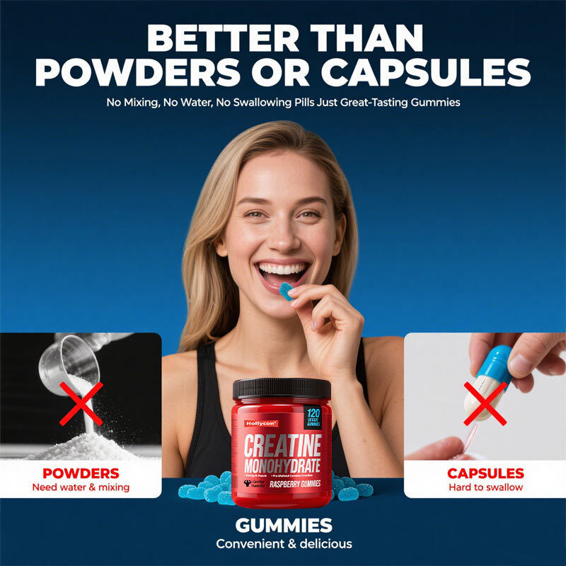 OEM More 15% Strength Energy & Muscle Support Pre-Workout Complex Creatine Creatine L-Taurine B12 Creatine Monohydrate Gummies