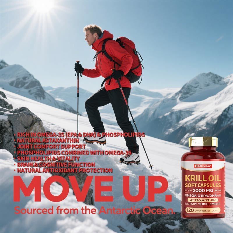 OEM/ODM Premium Omega-3 Krill Oil Softgels Concentrated EPA DHA for Heart Brain Health Support