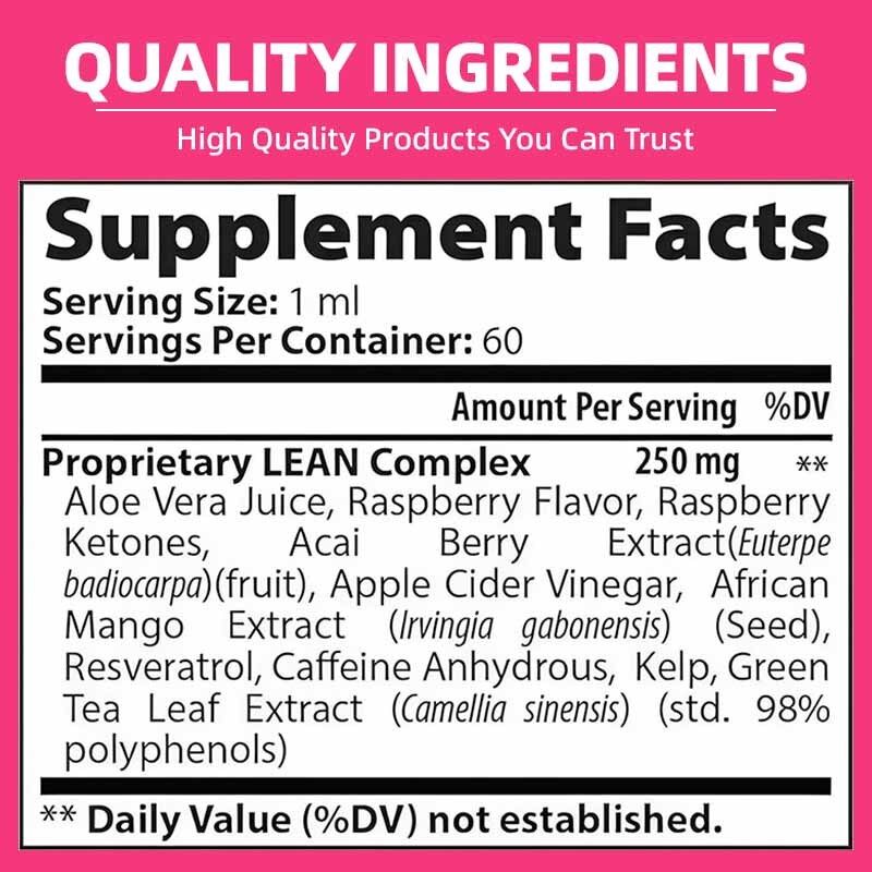 Suplai Pabrik Pengelolaan Berat Badan Sehari-hari Gugur Oral Kebugaran Rasa Raspberry Suplemen Diet Gugur Ringan