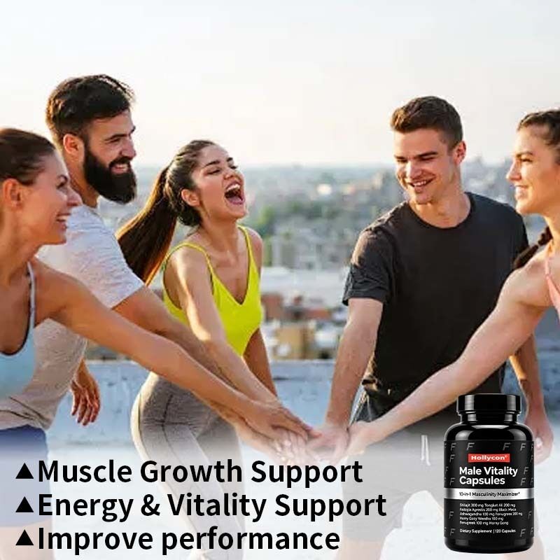 Produsen OEM/ODM Kapsul Vitalitas Pria dengan Shilajit, Tongkat Ali, & Fadogia Agrestis untuk Dukungan Otot, Energi & Vitalitas