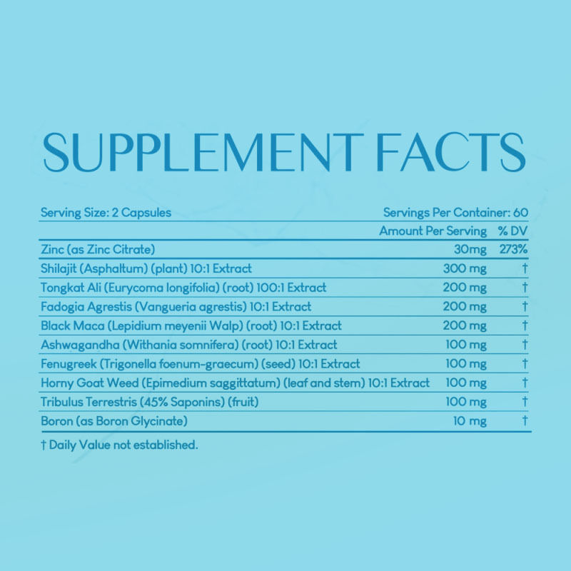 Produsen OEM/ODM Kapsul Vitalitas Pria dengan Shilajit, Tongkat Ali, & Fadogia Agrestis untuk Dukungan Otot, Energi & Vitalitas