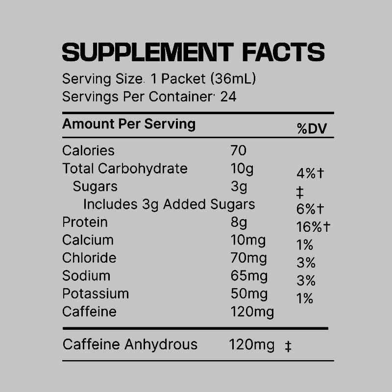 OEM/ODM 15g Protein Kolagen Oral Shot Nano Hydrolyzed Caffeinated Fitness Routine Liquid Supplement