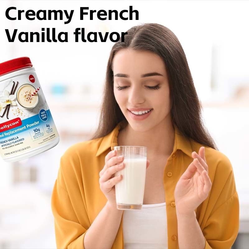 Pabrik Jual Makanan Pengganti Bubuk French Vanilla Rasa Vitamin Mineral Protein Serat Penuh Lama