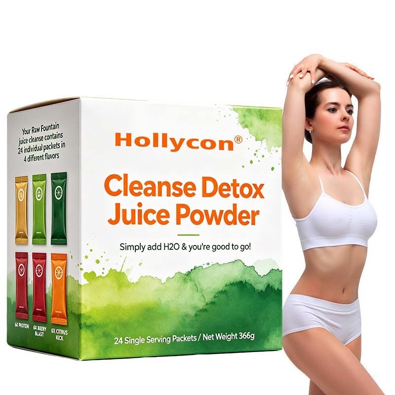 Private Label Campuran Buah Sayuran Serbuk Sehari-hari Seimbang Suplemen Nutrisi Membersihkan Detox Jus Serbuk