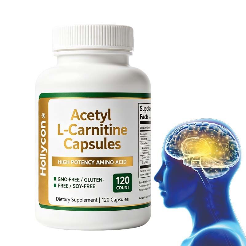 Acetyl L-Carnitine Amino Acid Capsules with Antioxidant Support for Daily Cognitive Wellness and OEM Private Label