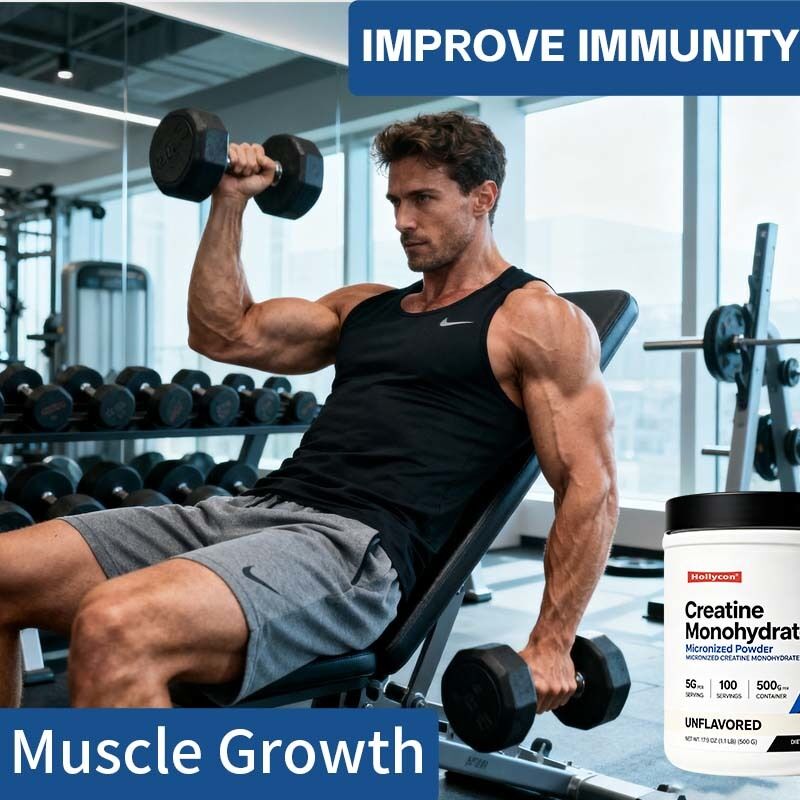 Bubuk Creatine Monohydrate Mikronisasi Berkualitas Tinggi untuk Kebugaran Suplai nutrisi harian dengan tekstur mudah larut