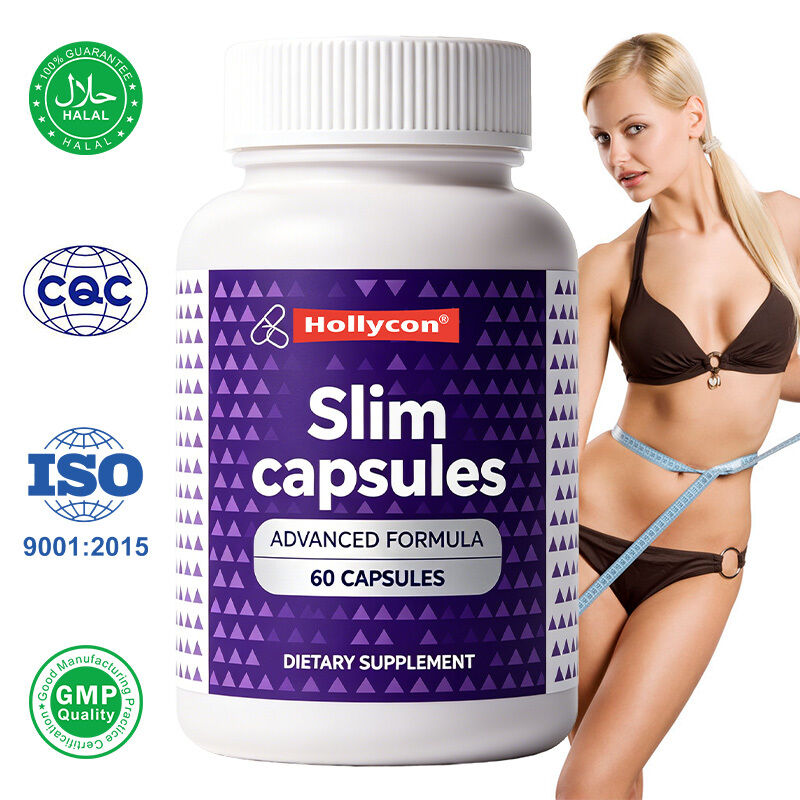 Kapsul campuran herbal multi botani dengan 60 kapsul per botol dan label pribadi dapat disesuaikan