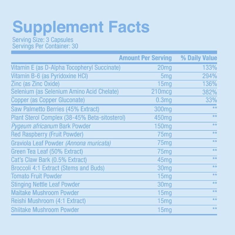 Suplemen Pria Formula Ganda Saw Palmetto & Pygeum dengan Dukungan Saluran Kemih dan Layanan Label Pribadi yang Dapat Disesuaikan