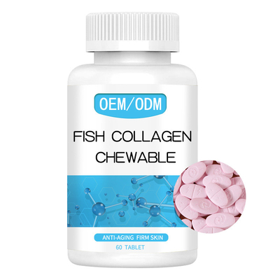 Anti Aging Kunyah Ikan Kolagen Glutathione Kapsul Tablet Untuk Pemutih Kulit