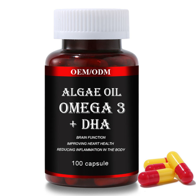DHA Omega 3 Softgels Kapsul Vegan Suplemen Minyak Alga