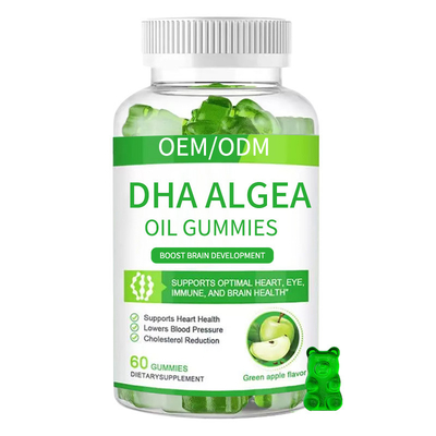 ODM Algea Oil Omega DHA Gummy Untuk Kesehatan Otak Kehamilan