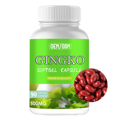 Memperkuat Memori Suplemen Kapsul Ginkgo Biloba Softgel Untuk penguat Otak