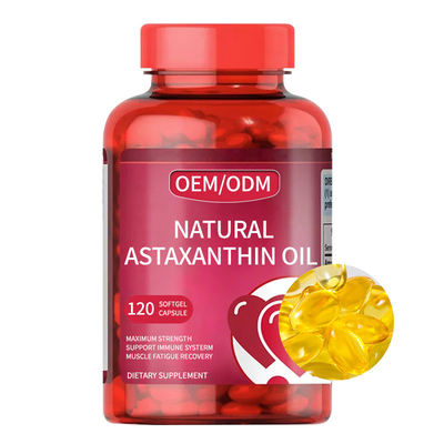 2000 MG Natural Astaxanthin Suplemen Softgel Capsules Private Label Custom