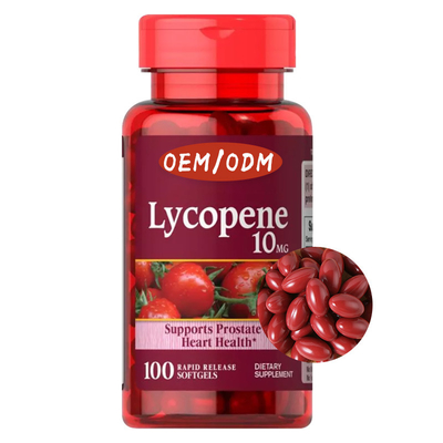 Suplemen Logo Kustom OEM Lycopene Softgel Capsule disetujui FDA