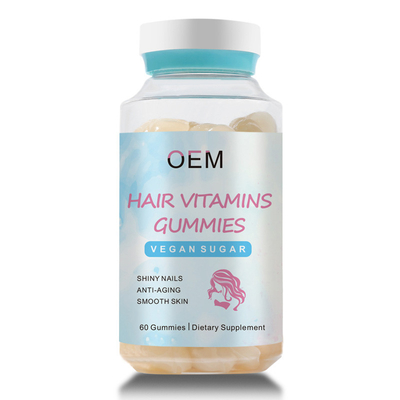Gummies Rambut Vegan Biotin yang Disesuaikan, Gummies Rambut Sehat Untuk Kuku Mengkilap