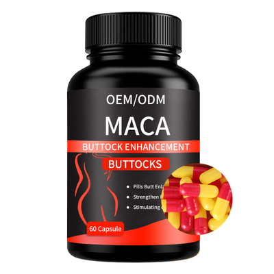 Suplemen Akar Maca OEM Kapsul Maca Untuk Peningkatan Bokong 5000 Mg