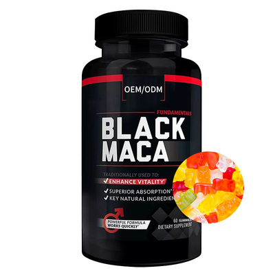Suplemen Akar Hollycon Black Maca Meningkatkan Energi Stamina Gummies