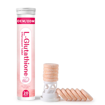 Pemutih Kulit Effervescent L Glutathione Tablet Pil Strawberry Flavour