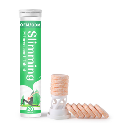 100% Suplemen Pemotong Lemak HCA Organik Tablet Pelangsing Effervescent
