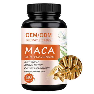 ODM Maca Panax Ginseng Extractum Kapsul Suplemen Pria
