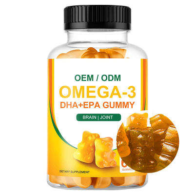 Vegan DHA EPA Omega 3 Softgels Suplemen Gummies Brain Joint Protect