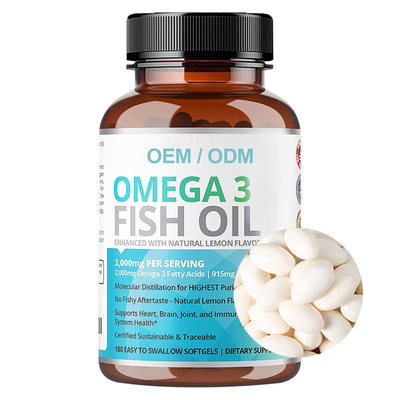 Minyak Ikan Omega 3 Softgel DHA EPA Kapsul Untuk Kesehatan Otak