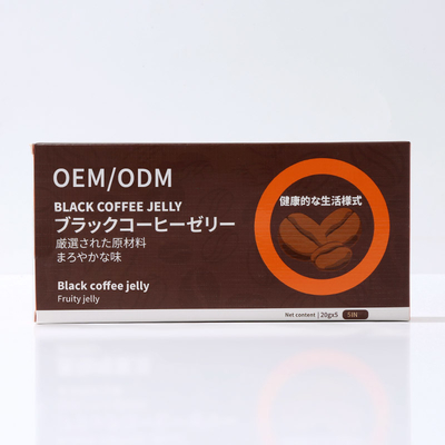 Suplemen Jelly Kopi Hitam OEM ODM Untuk Penguat Mental Orang Dewasa