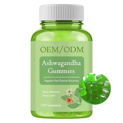 OEM 60 Ashwagandha Suplemen Gummies Stres Relief Kekebalan Energi