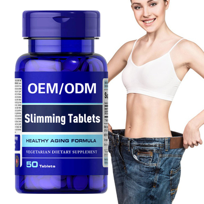 Suplemen Pemotong Lemak Rasa Kustom Tablet Pelangsing Penurunan Berat Badan Mempromosikan Pembakaran Lemak