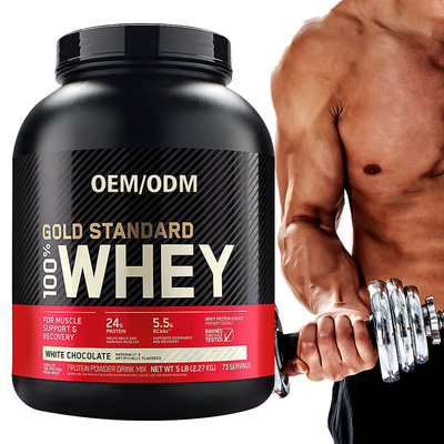 Suplemen Olahraga OEM Whey Protein Isolate Powder Mempromosikan Pertumbuhan Otot