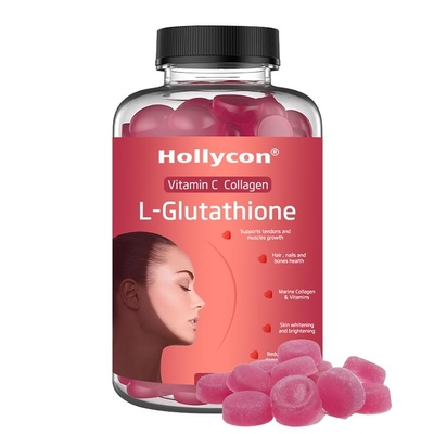 Suplemen Anti Penuaan OEM Collagen L-glutathione Gummies Pil Pemutih Kulit