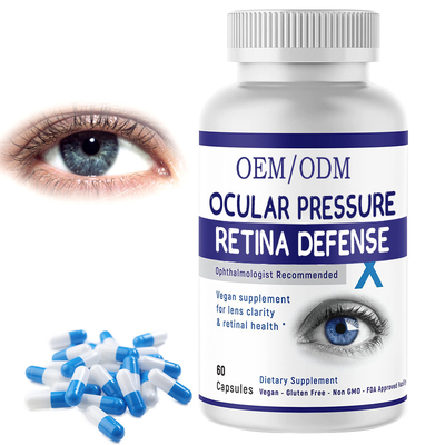 Ocular Pressure Retina Defense Suplemen Softgels Minyak Astaxanthin Alami 30 Kapsul OEM