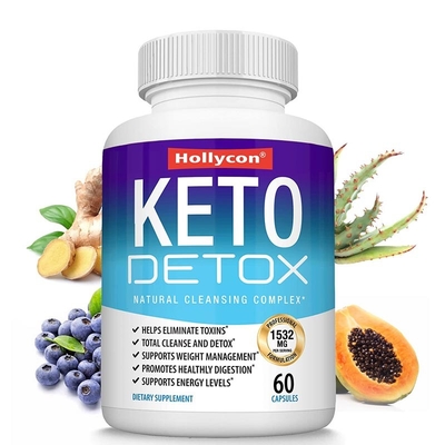 OEM Slimming Keto Capsules Suplemen Kesehatan Mendukung Membakar Lemak