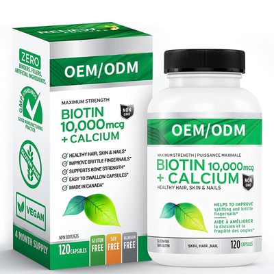 Kalsium 10000mcg Suplemen Biotin Ampuh Untuk Rambut Sehat Kulit Kuku Lebih Kuat Tulang Sendi Gigi