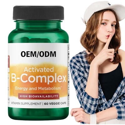 Kapsul Vitamin B-Kompleks Aktif Bioavailabilitas Tinggi 60 Kapsul Sayuran