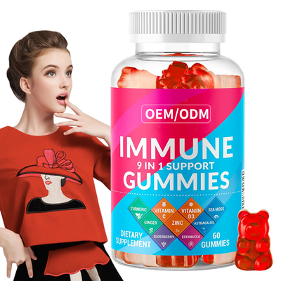 Anti-penuaan Imun Gummy Vitamin Vitamin dan Mineral Esensial Dukungan Imun