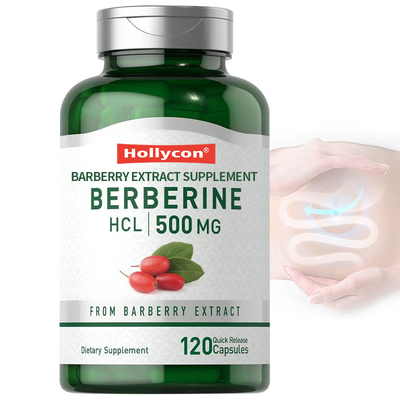 FDA Berberine Capsule 500mg Ekstrak Barberry Suplemen Herbal Kardiovaskular Berberine HCL