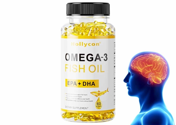 Suplemen Gizi Omega 3 Softgels Untuk Kesehatan Otak Dan Jantung Minyak Ikan