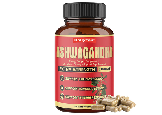 OEM Ashwagandha Kapsul 90pcs Male Enhancement Suplemen Dukungan Energi Male Kapsul